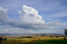 Mountain views from Lodge in Free State