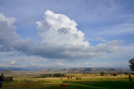 Mountain views from Lodge in Free State