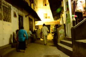 Street Life at Night Stone Town